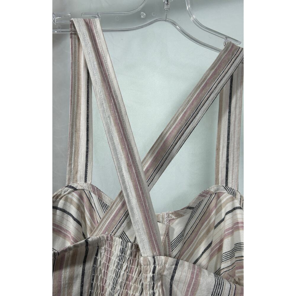 Universal Thread Striped Linen Blend Jumpsuit - S… - image 7